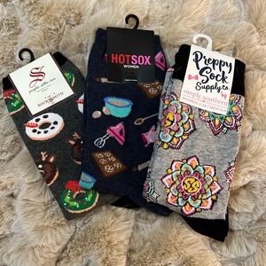 3 NEW pairs of socks (Sock Smith, Hotsox, and Simply